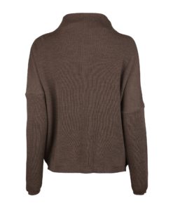 Stenströms Daisie Brown Merino Mock Neck Sweater