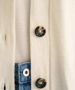 Gant Woman Superfine Lambswool Cardigan Cream