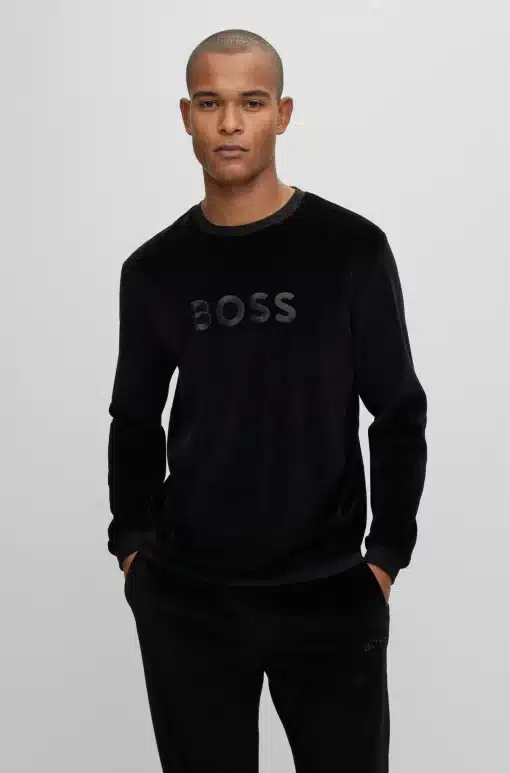 Boss Velour Sweatshirt Black