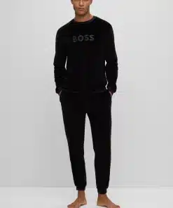 Boss Velour Sweatshirt Black