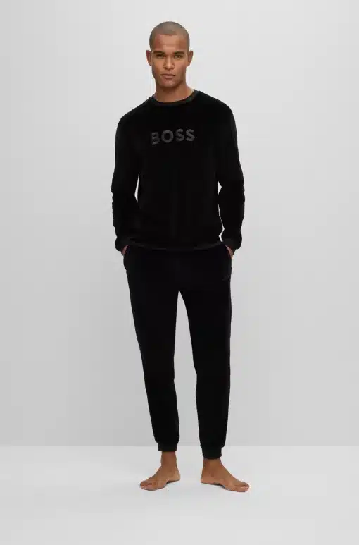 Boss Velour Sweatshirt Black