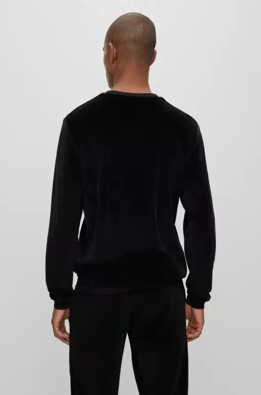 Boss Velour Sweatshirt Black