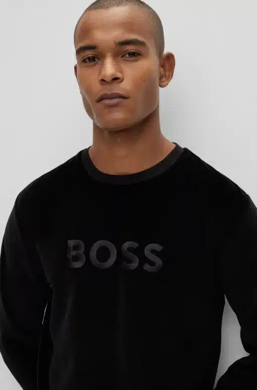 Boss Velour Sweatshirt Black