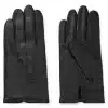 Boss Hainz Leather Gloves Black