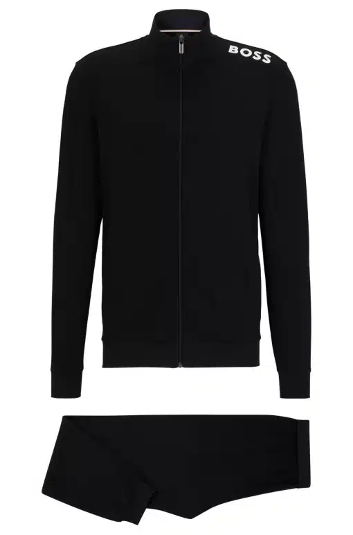 Boss Pyjama Tracksuit Set Black