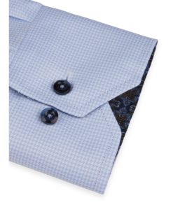 Stenströms Light Blue Contrast Twill Shirt