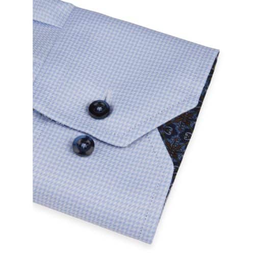 Stenströms Light Blue Contrast Twill Shirt