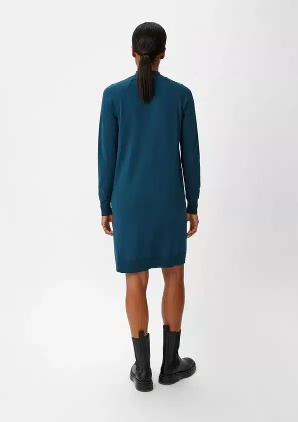 Buy Comma, Knit Dress Dark Turquoise - Scandinavian Fashion Buy Comma, Knit Dress Dark Turquoise - Scandinavian Fashion