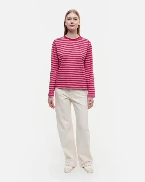 Marimekko Tasaraita Relaxed Long Sleeve Glitter