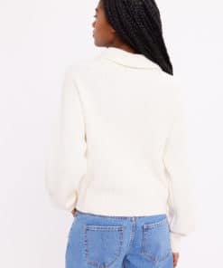 Envii Enwashington Ls Cardigan Gardenia