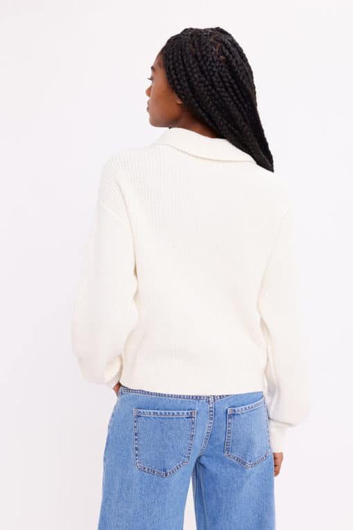 Envii Enwashington Ls Cardigan Gardenia