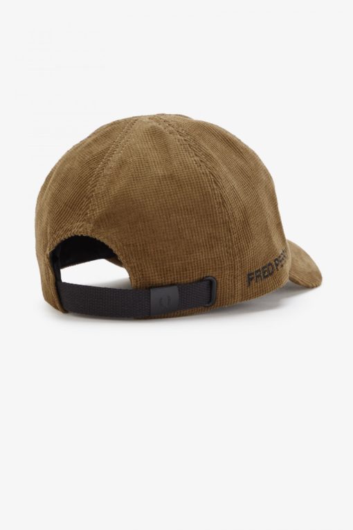 Fred Perry Waffle Cord Cap Shaded Stone