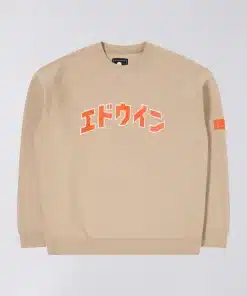Edwin Katakana Retro Sweat White Pepper