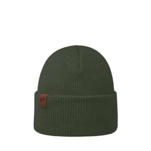 Superyellow Inari Merino Wool Beanie Olive Green