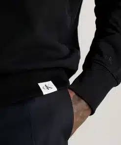 Calvin Klein Cotton Terry Sweatshirt Black