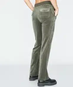 Juicy Couture Classic Velour Del Ray Pocket Pant Thyme