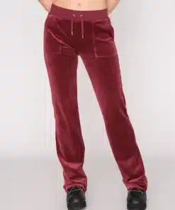 Juicy Couture Classic Velour Del Ray Pocket Pant Tawny Port