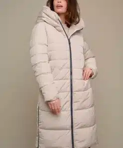 Keila Padded Faux Fur Coat Stone