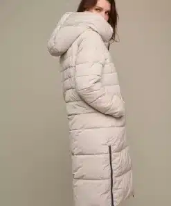 Keila Padded Faux Fur Coat Stone