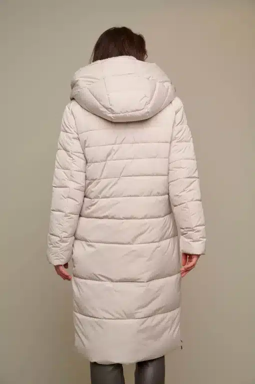 Keila Padded Faux Fur Coat Stone