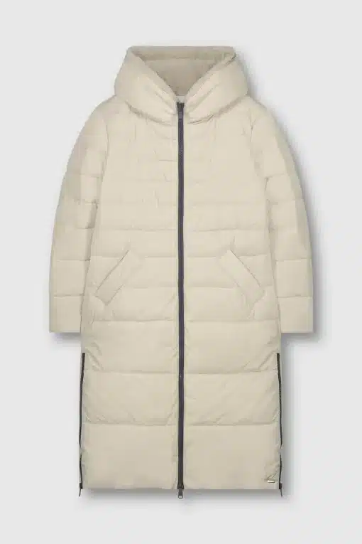 Keila Padded Faux Fur Coat Stone