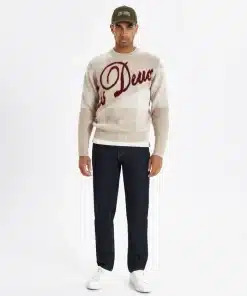 Les Deux Les Deux Buffalo Recycled Knit Light Sand/Burnt Red