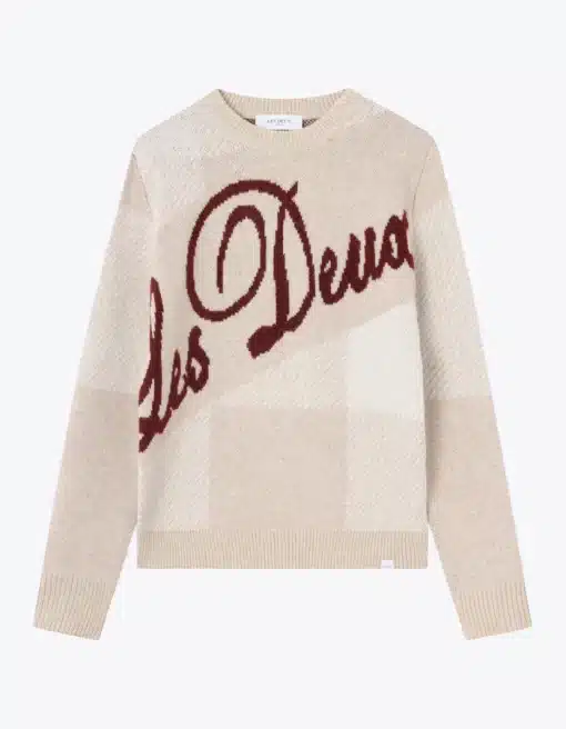 Les Deux Les Deux Buffalo Recycled Knit Light Sand/Burnt Red