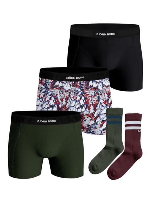 Björn Borg Premium Cotton Stretch Boxer and Socks Set