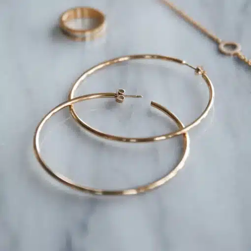 Edblad Hoops Earrings Steel Gold