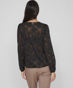 Vila Sirid V-Neck Top Black