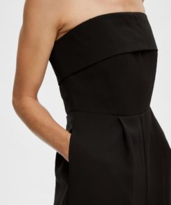 Selected Femme Vinelle Strap Jumpsuit Black