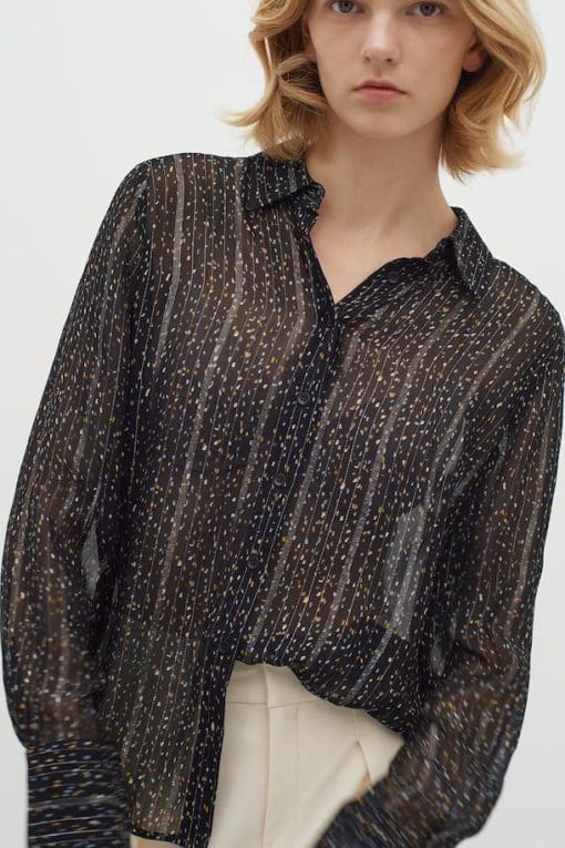 InWear Leatrix Shirt Black Noun Confetti