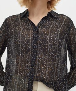 InWear Leatrix Shirt Black Noun Confetti