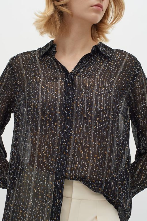 InWear Leatrix Shirt Black Noun Confetti