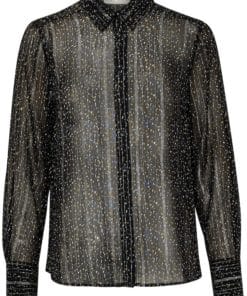InWear Leatrix Shirt Black Noun Confetti