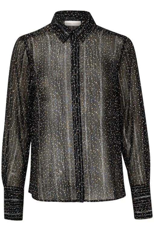 InWear Leatrix Shirt Black Noun Confetti