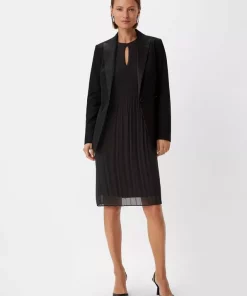 Comma, Plisee Dress Black