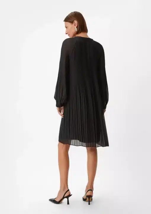 Comma, Plisee Dress Black