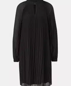 Comma, Plisee Dress Black