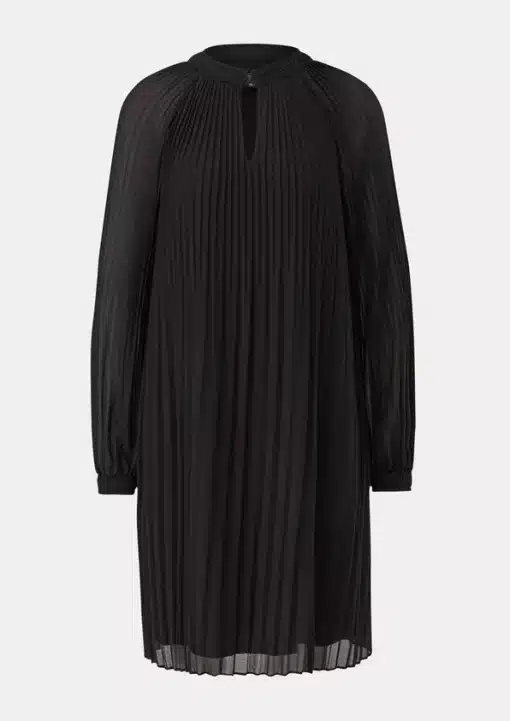 Comma, Plisee Dress Black