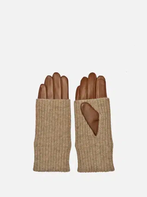RE:DESIGNED Adda Leather Gloves Cognac