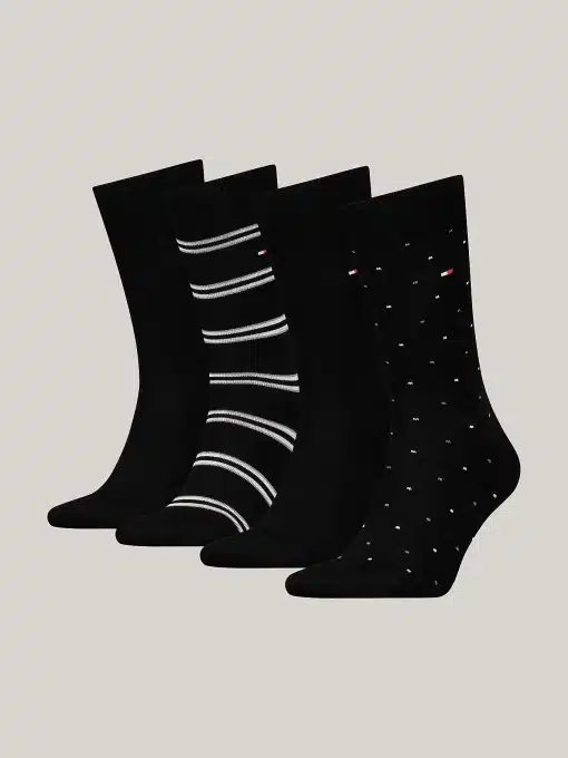 Tommy Hilfiger 4-Pack Classic Socks Giftbox Black