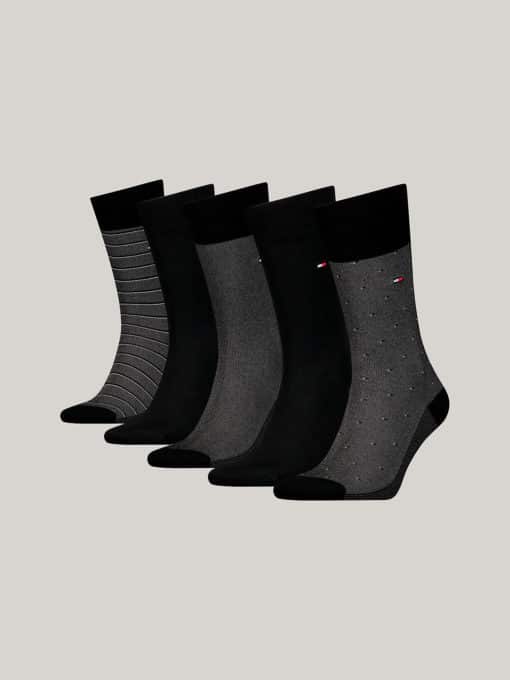 Tommy Hilfiger 5-Pack Classic Socks Giftbox Black