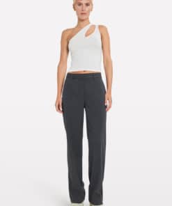 Envii Enkafir Pants Grey Melange Pinstripe