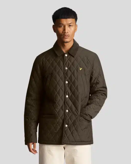 Lyle & Scott Quilted Jacket Olive