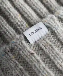 Les Deux Wayne Wool Beanie Grey Melange