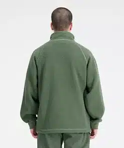 New Balance Athletics Polar Fleece Full Zip Deep Olive Green