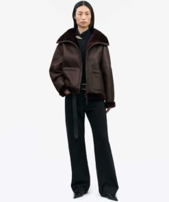 Tiger of Sweden Enele Leather Jacket Coffee