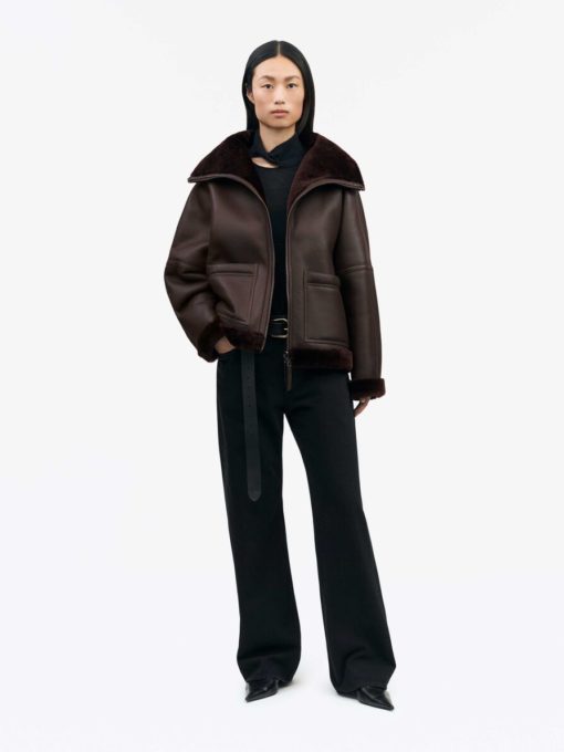 Tiger of Sweden Enele Leather Jacket Coffee