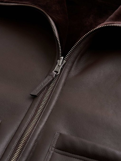 Tiger of Sweden Enele Leather Jacket Coffee